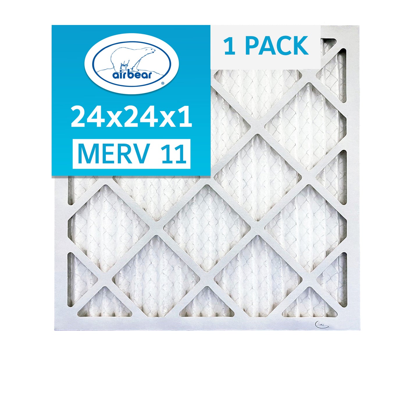 Air Bear 24x24x1 Pleated Air Filter