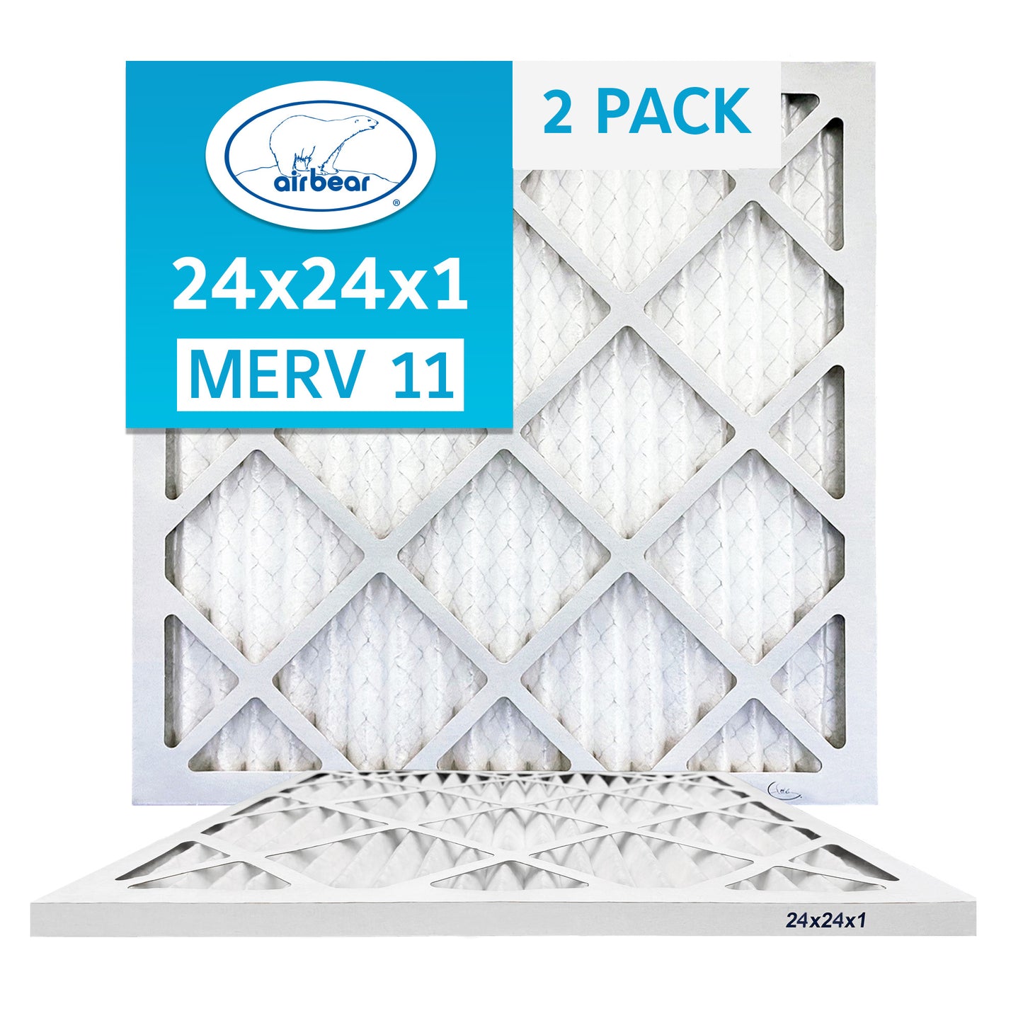 Air Bear 24x24x1 Pleated Air Filter