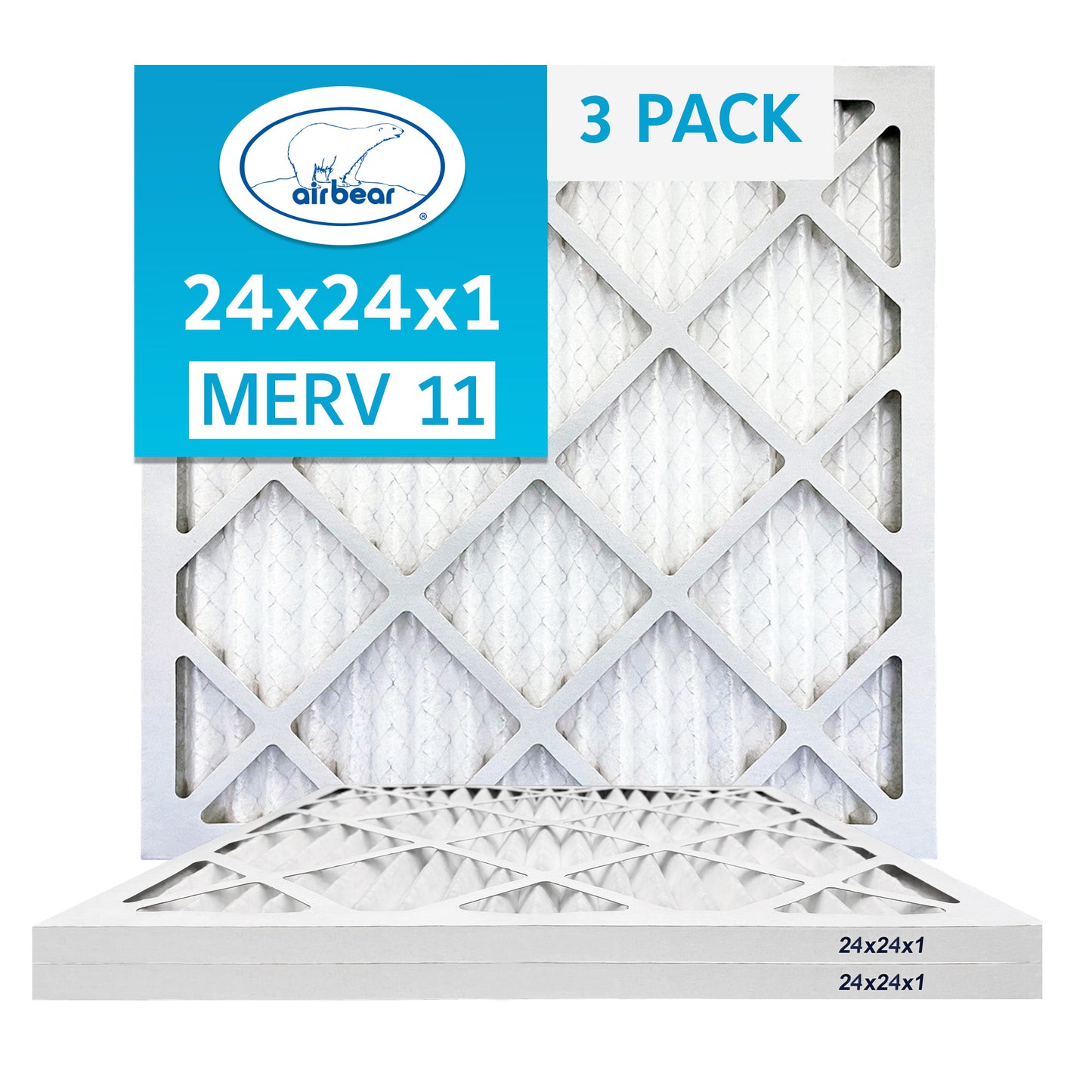 Air Bear 24x24x1 Pleated Air Filter