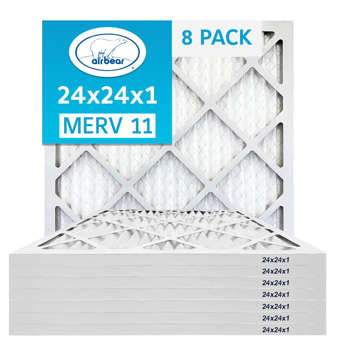 Air Bear 24x24x1 Pleated Air Filter