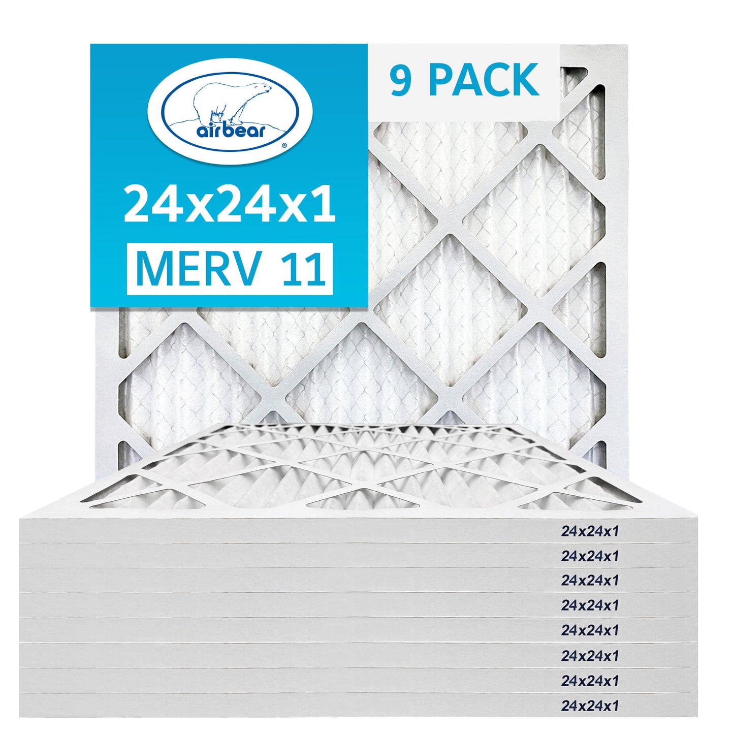 Air Bear 24x24x1 Pleated Air Filter