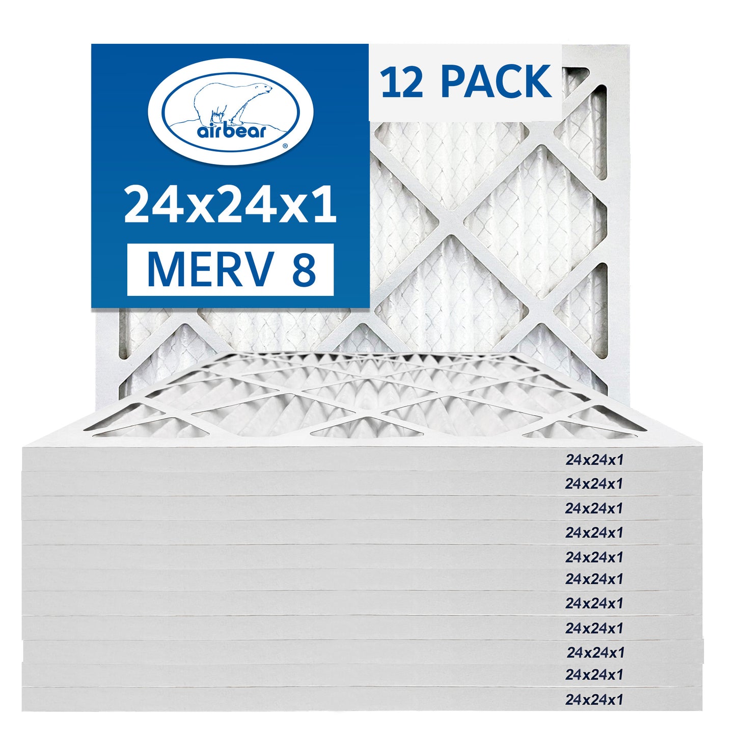 Air Bear 24x24x1 Pleated Air Filter