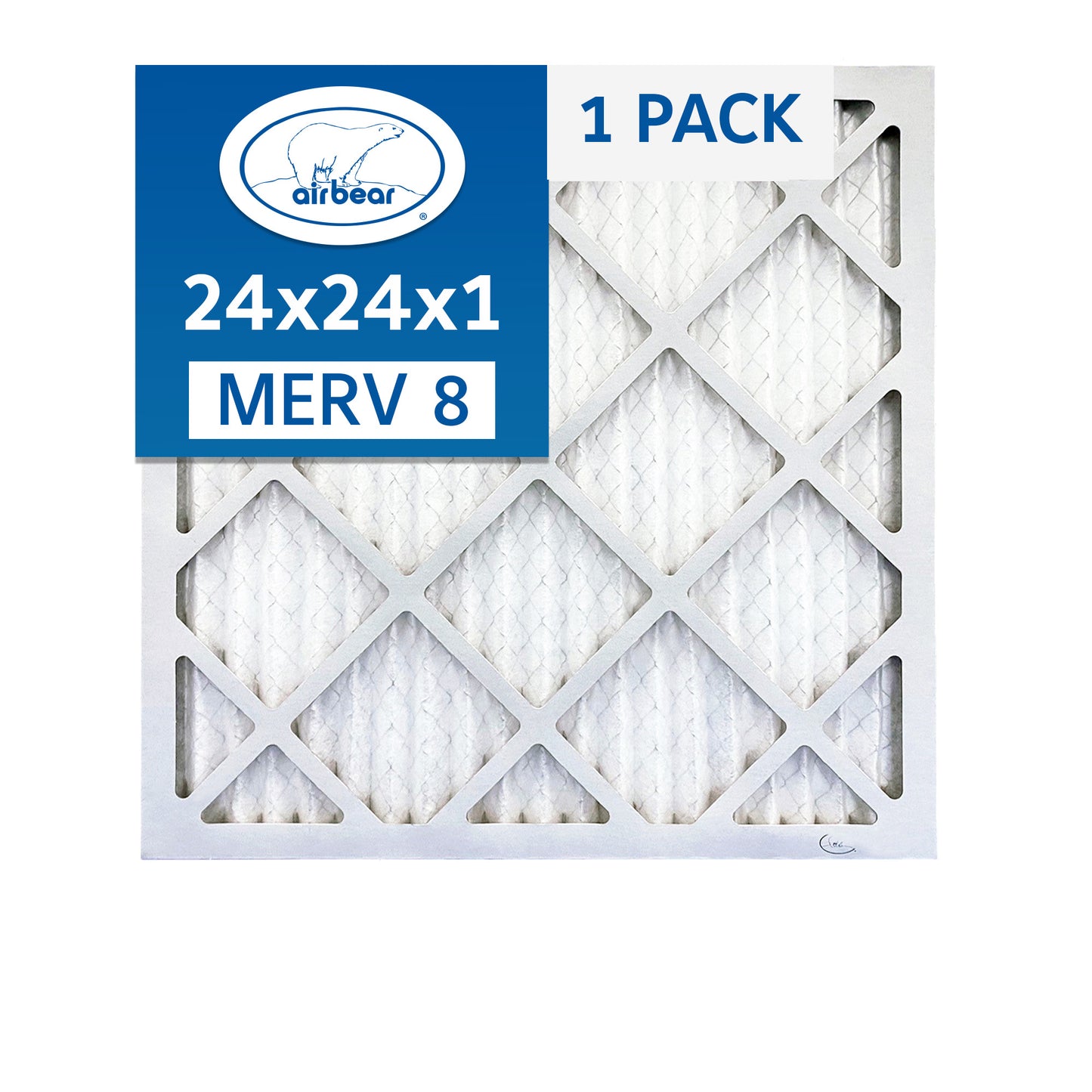 Air Bear 24x24x1 Pleated Air Filter