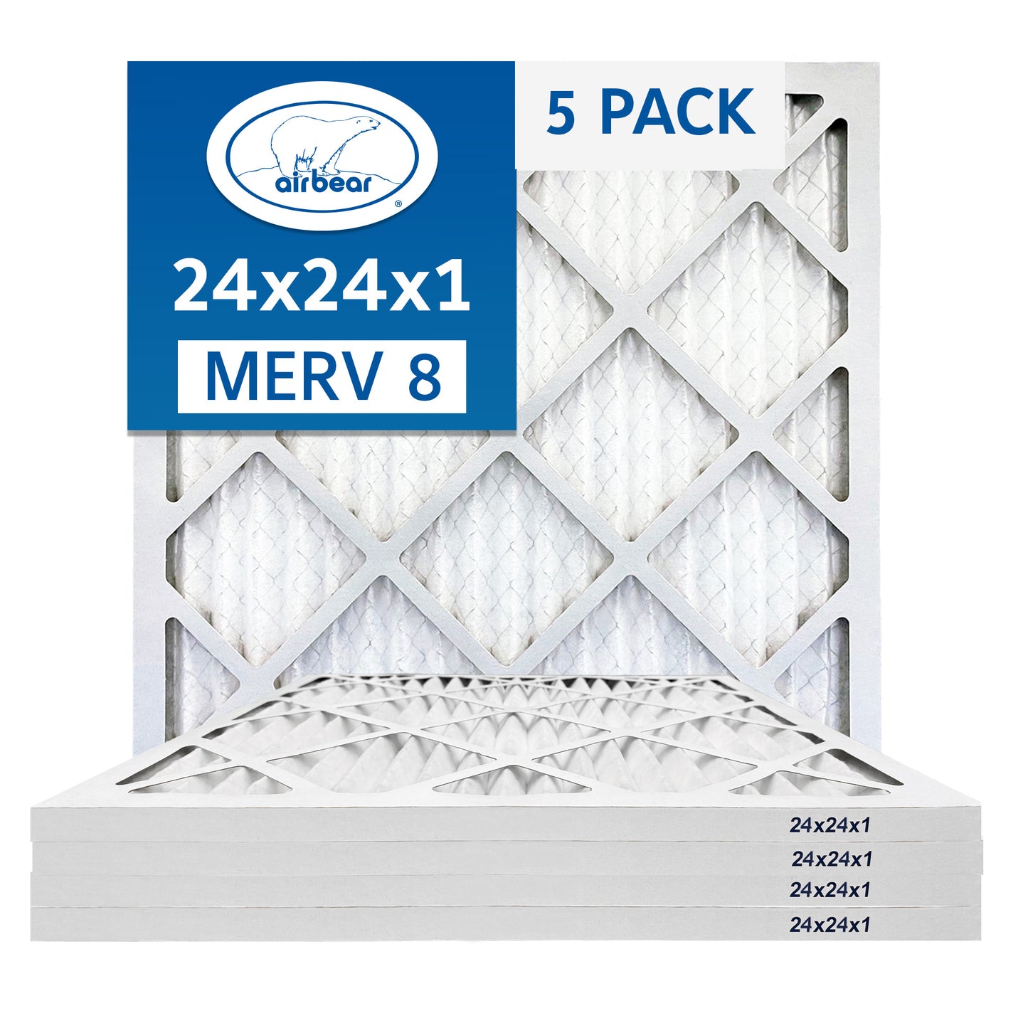 Air Bear 24x24x1 Pleated Air Filter
