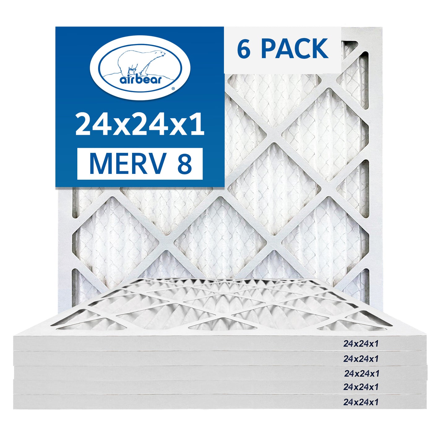 Air Bear 24x24x1 Pleated Air Filter