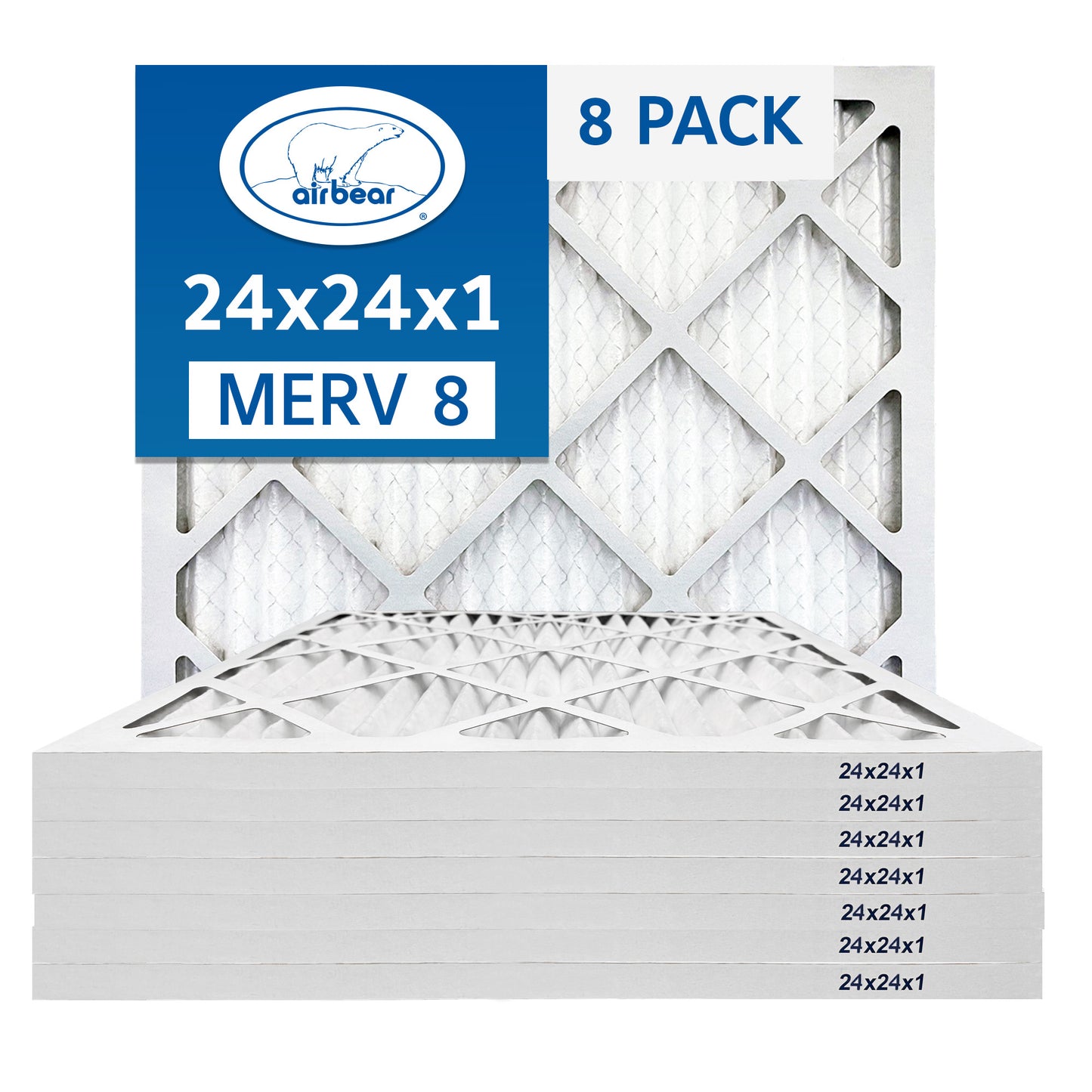 Air Bear 24x24x1 Pleated Air Filter