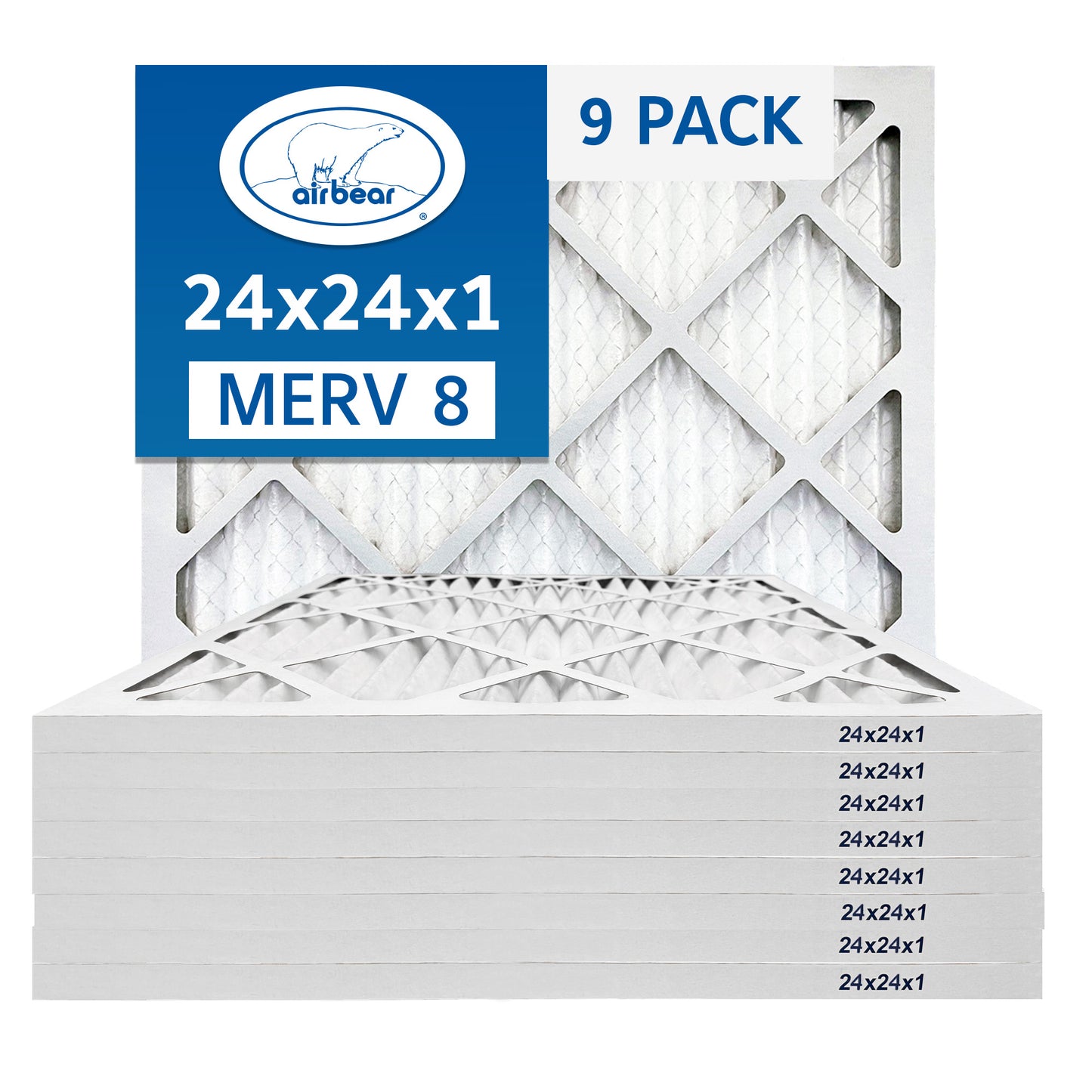 Air Bear 24x24x1 Pleated Air Filter